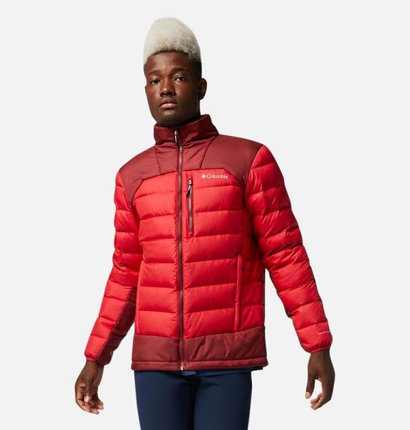 Columbia Autumn Park Down Jacket Red For Men's NZ57203 New Zealand